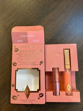 Charlotte Tilbury Icon Baby Fresh Pink Lipstick & Gloss Duo - Pink